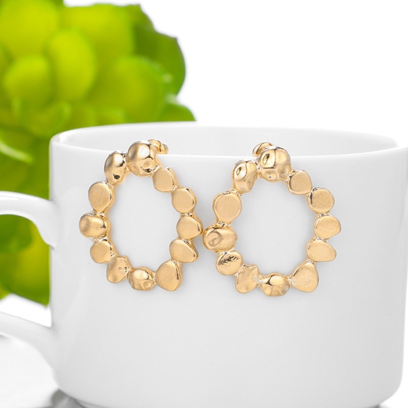 LAST ONE!!! Gold Hoop Earrings - Picture 2 of 6